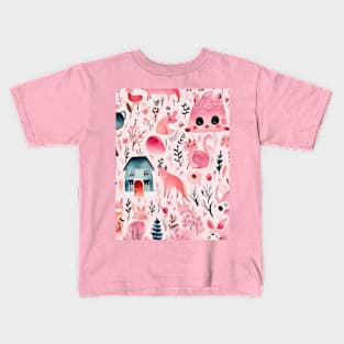 Cute pink animals gift ideas Kids T-Shirt